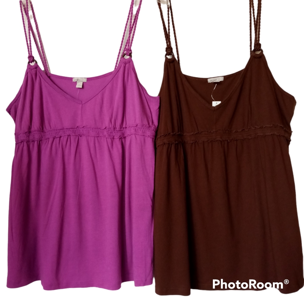 👉 4 for $20 Old Navy EUC Lot of 2 Tank Tops Women's sz XL